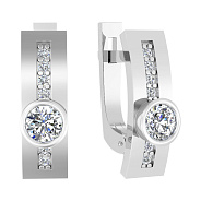 Золоті сережки з фіанітами (арт. 111033б)