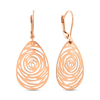 Фото Золотые серьги-подвески (арт. 109330)