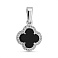 Серебряный подвес с ониксом (арт. 7503/2154/15о) – изображение 1