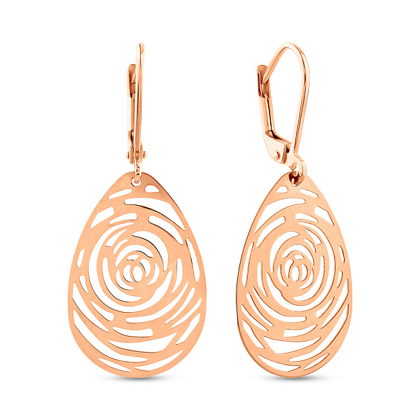 Золотые серьги-подвески (арт. 109330) – изображение 1