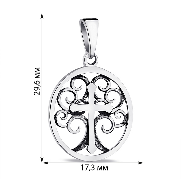 Подвес из серебра без камней (арт. 7903/3962) – изображение 2