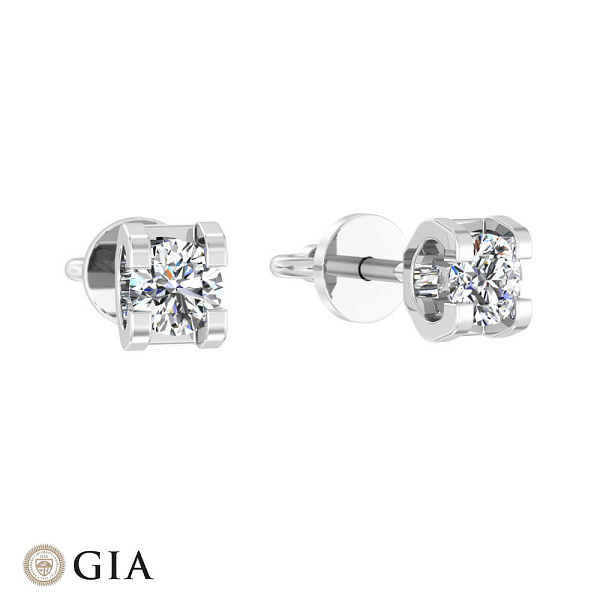 Золоті сережки з діамантами (арт. Т01115206026б) – зображення 1