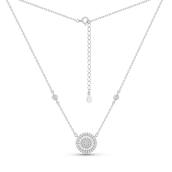 Серебряное колье с фианитами (арт. 7507/2586) – изображение 2