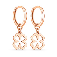 Фото Сережки-підвіски з червоного золота (арт. 110014)