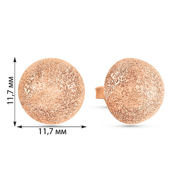 Золоті сережки-пусети (арт. 1091274/2) – зображення 5