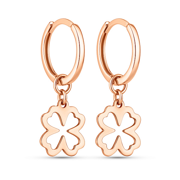 Сережки-підвіски з червоного золота (арт. 110014) – зображення 1