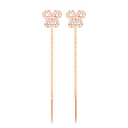 Золоті сережки протяжки «Метелики» з фіанітами для дітей (арт. 101747)