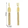 Золотые серьги-подвески Diva (арт. 107599ж) – изображение 2