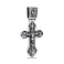 Масивний срібний хрестик без каменів (арт. 7904/293пю) – зображення 1