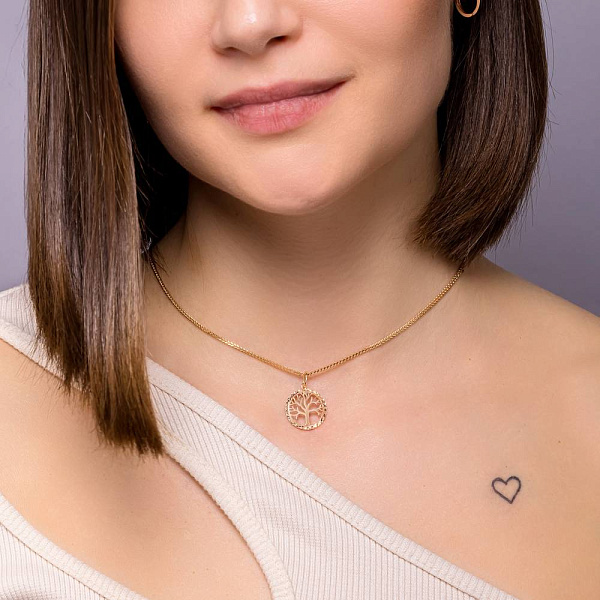 Кулон з червоного золота Дерево життя (арт. 424853) – зображення 2