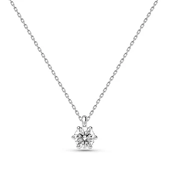 Кольє з білого золота з діамантом (арт. Ц011163040б)