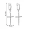 Серьги-подвески из серебра "Крестики" с фианитами (арт. 7502/1293С) – изображение 2