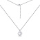 Серебряное колье с фианитом (арт. 7507/1755) – изображение 2