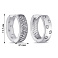Серебряные серьги с фианитами (арт. 7502/СК2Ф/2060) – изображение 2