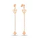 Длинные серьги из красного золота (арт. 1091564) – изображение 1