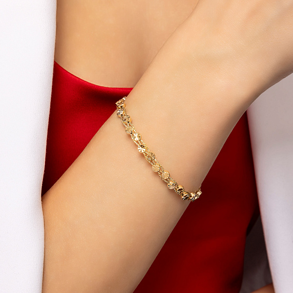 Браслет из желтого золота Francelli (арт. 3261156ж) – изображение 2