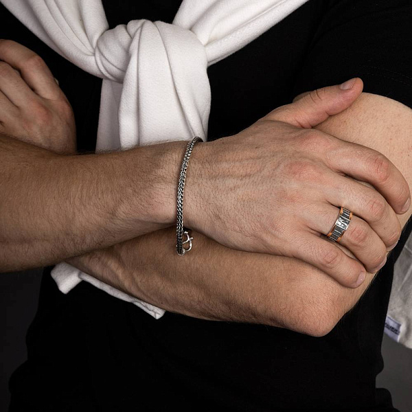 Срібна каблучка «Врятуй і збережи» (арт. 7201/0248кю) – зображення 3