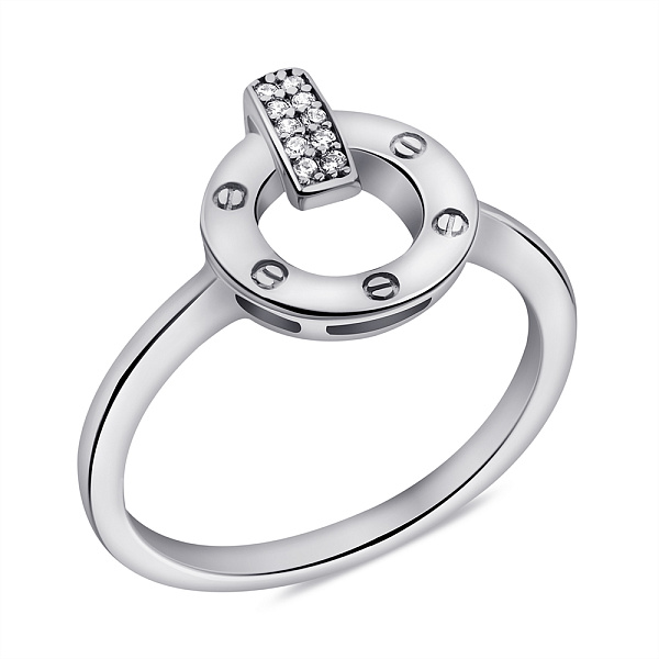 Кольцо из серебра с фианитами (арт. 7501/6201) – изображение 1
