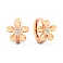 Дитячі золоті сережки Квіточки з фіанітами (арт. 1101005) – зображення 1