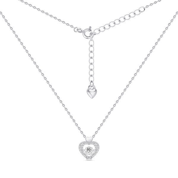 Серебряное колье Сердце (арт. 7507/2372) – изображение 1