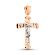 Золотой католический крестик (арт. 500697)