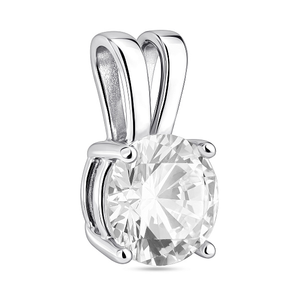 Серебряная подвеска с фианитом (арт. 7503/39046р) – изображение 1