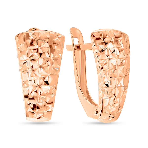 Серьги из красного золота (арт. 120513) – изображение 1