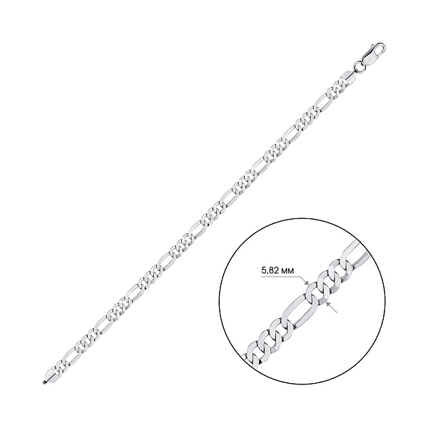 Браслет зі срібла плетіння Картьє (арт. 0316008) – зображення 2