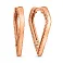 Серьги из красного золота без камней (арт. 1101010) – изображение 1