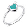 Серебряное кольцо с эмалью (арт. 7501/5710ез) – изображение 2
