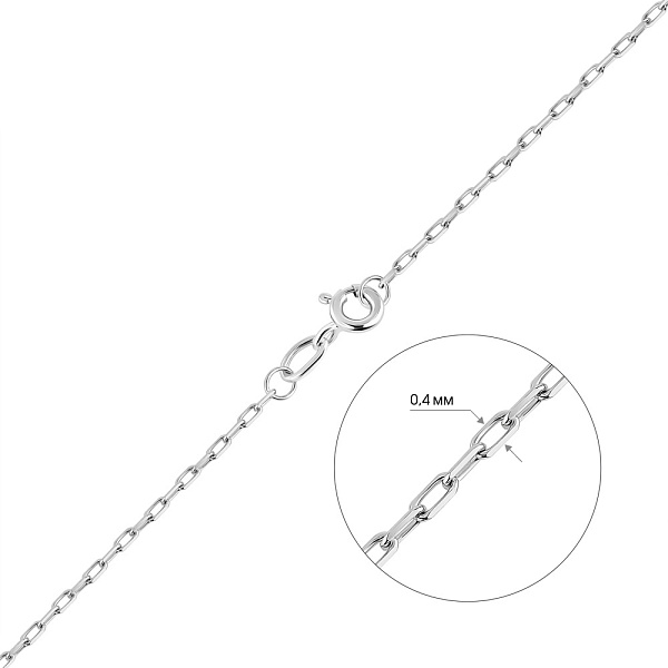 Ланцюжок з білого золота Якірного плетіння (арт. ц306202б) – зображення 2
