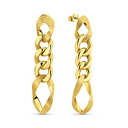 Фото Сережки Francelli з жовтого золота (арт. 1091664жм)