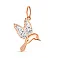 Золотая подвеска Колибри с родированием (арт. 424498р) – изображение 1