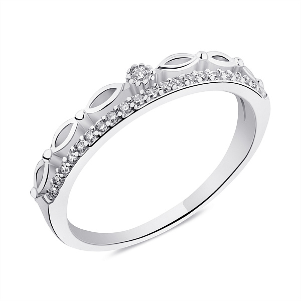 Кольцо из серебра с фианитами (арт. 7501/6265) – изображение 1