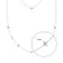 Кольє з білого золота (арт. 351495б) – зображення 2