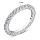 Серебряное кольцо с дорожкой из фианитов (арт. 7501/5372/2) – изображение 2