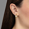 Серьги из желтого золота без камней (арт. 1091779жм) – изображение 2