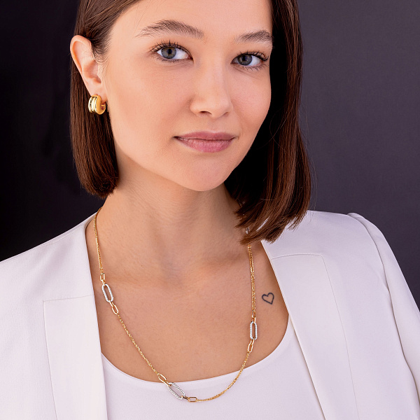 Золотые серьги Francelli в желтом цвете металла (арт. 109766/15ж) – изображение 5