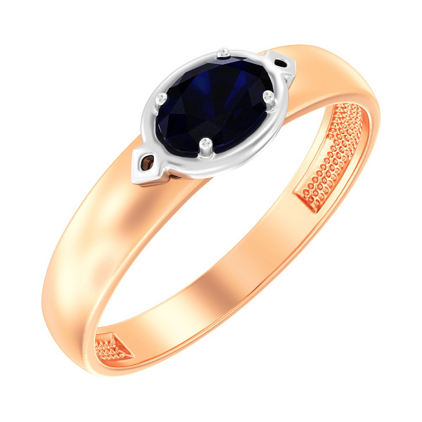 Золотое кольцо с сапфиром (арт. 149100Пс) – изображение 1
