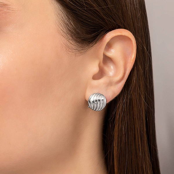 Сережки з білого золота Francelli (арт. 1091866б) – зображення 2