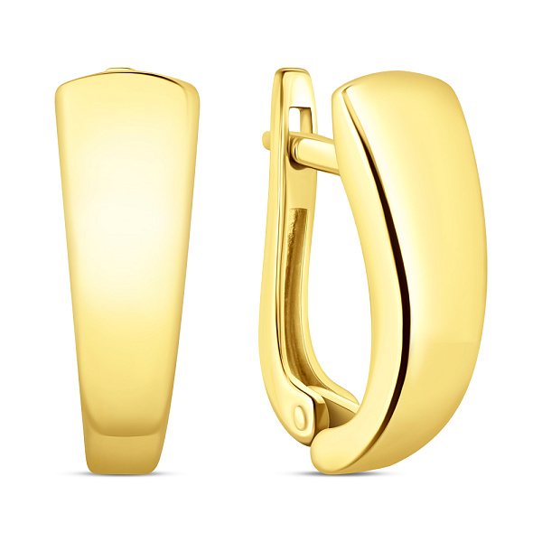 Золотые серьги без камней (арт. 110459ж) – изображение 1