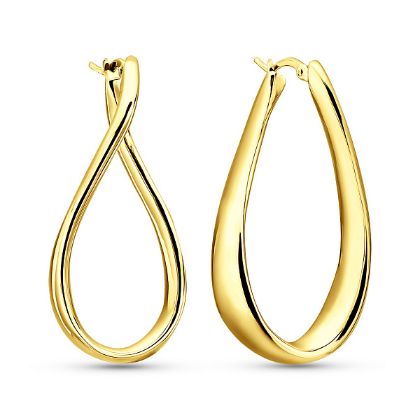 Серьги из желтого золота Francelli (арт. е1091744/40ж) – изображение 1