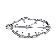 Фото Серебряная брошь с фианитами (арт. 7505/213)