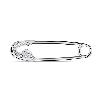 Серебряная булавка с фианитами (арт. 7511/7132-р)