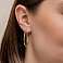 Серьги-кольца из желтого золота (арт. 122104/35ж) – изображение 3