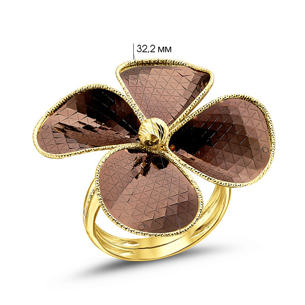 Золота каблучка Francelli без каменів (арт. 156242жкр) – зображення 5