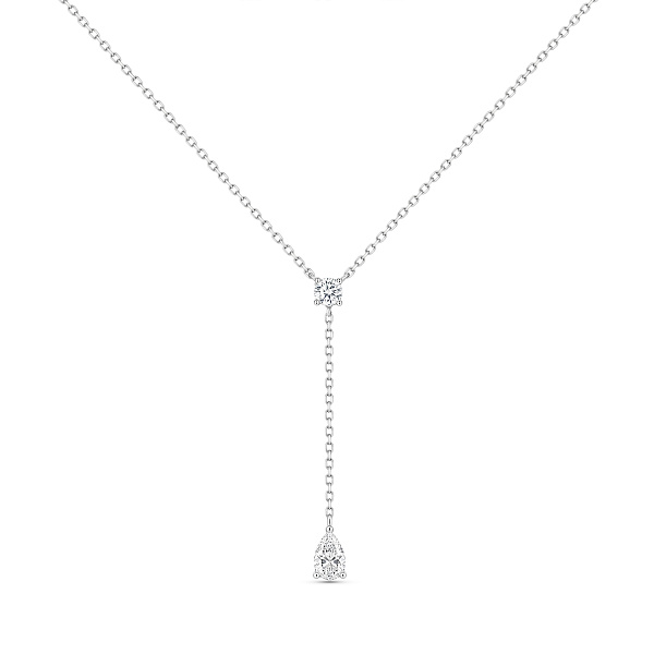 Серебряное колье-галстук с фианитами (арт. 7507/2473) – изображение 1