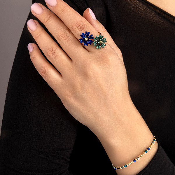 Кольцо из желтого золота Francelli (арт. 156616жзс) – изображение 2