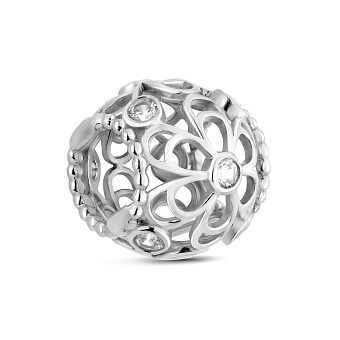 Золотий шарм намистина Квітка (арт. 440390б)