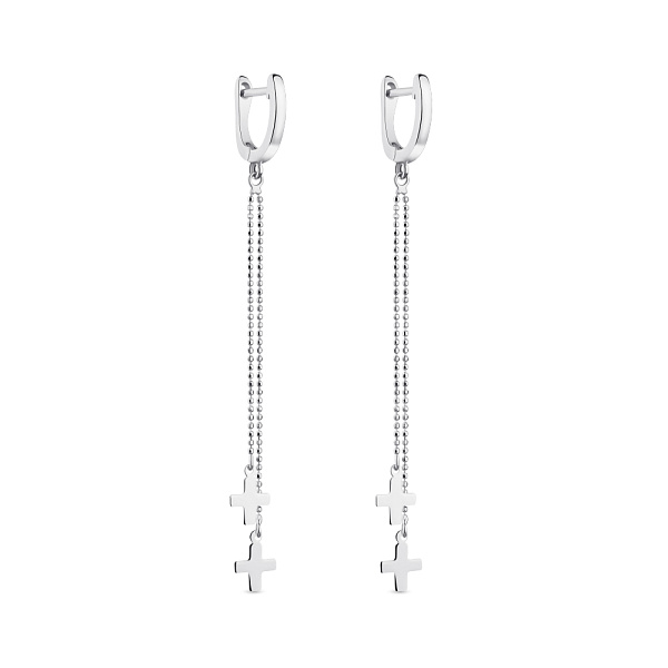 Длинные серьги из серебра (арт. 7502/4857) – изображение 1